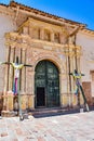 Temple of the Immaculate Virgin of Checacupe. Cusco, Peru Royalty Free Stock Photo
