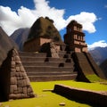 Temple of Incas, Generative AI Illustration