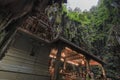 Temple inside the Batu Caves in Kuala Lumpur, Malaysia. Batu Caves are located just north of Kuala Lumpur,and have three main cave Royalty Free Stock Photo