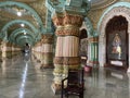 The temple inside the premises of the famous Mysore Palace in Mysore City, Royalty Free Stock Photo