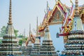 Temple interior Wat Pho temple bangkok Thailand Royalty Free Stock Photo