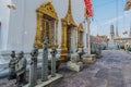 Temple interior Wat Pho temple bangkok Thailand Royalty Free Stock Photo