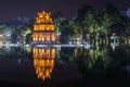 The Temple of the Jade Mountain, Hoan Kiem Lake, Hanoi, Vietnam Royalty Free Stock Photo