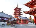 Temple in Japan, Sensoji culture Royalty Free Stock Photo