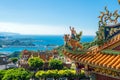 Temple at Jiufen Old Street in Taipei Royalty Free Stock Photo