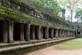 Temple in jungle - Ta Prohm temple Royalty Free Stock Photo