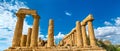 The Temple of Juno in the Valley of the Temples at Agrigento, Sicily Royalty Free Stock Photo