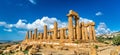 The Temple of Juno in the Valley of the Temples at Agrigento, Sicily Royalty Free Stock Photo