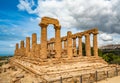 Temple of Juno in the Valley of the Temples, Agrigento, Sicily, Italy Royalty Free Stock Photo