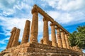 Temple of Juno in the Valley of the Temples, Agrigento, Sicily, Italy Royalty Free Stock Photo