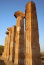 Temple of Juno at the Valley of Temples in Agrigento. Sicily Royalty Free Stock Photo