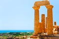 Temple of Juno in Valley of the Temples, Sicily Royalty Free Stock Photo