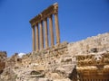 Temple of Jupiter in Baalbeck Lebanon Royalty Free Stock Photo