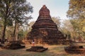 A temple in Kamphaeng Phet Province In the ruins of the royal temple,