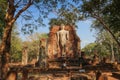 A temple in Kamphaeng Phet Province In the ruins of the royal temple,