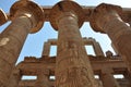 The Temple of Karnak. Columns at the Great Hypostyle, Luxor, Egypt