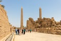 Obelisks in Amun Temple, Karnak, Luxor Royalty Free Stock Photo