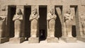Temple of Karnak Statues, Ancient Egypt, Travel Royalty Free Stock Photo
