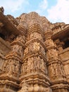 Temple in Khajuraho. Madhya Pradesh Royalty Free Stock Photo