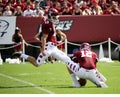 Temple kicker Brandon McManus kicks Royalty Free Stock Photo