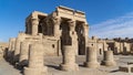 Temple of Kom Ombo. Kom Ombo is an agricultural town in Egypt famous for the Temple of Kom Ombo. It was originally an Egyptian