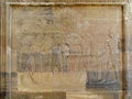 Temple of Kom Ombo, Egypt: relief of the Pharaoh with goddesses