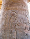 Temple of Kom Ombo, Egypt: relief of Sekhmet, the ancient lion-headed goddess