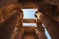 Temple of Kom-Ombo on the Nile river in Egypt, Africa Royalty Free Stock Photo