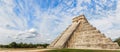 Temple of Kukulcan or the Castle, the center of the Chichen Itza maya archaeological site, Yucatan, Mexico Royalty Free Stock Photo