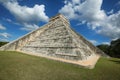 Temple of Kukulcan El Castillo at the center of Chichen Itza archaeological site in Yucatan, Mexico. Royalty Free Stock Photo