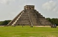 Temple of KukulcÃÂ¡n El Castillo at Chichen Itza, a large pre-Columbian city built by the Maya people in Mexico