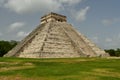 Temple of KukulcÃÂ¡n El Castillo at Chichen Itza, a large pre-Columbian city built by the Maya people in Mexico