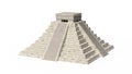 Temple of Kukulkan. Mayan pyramid. Chichen Itza. Yucatan, Mexico 3d illustration