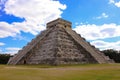 Temple of Kukulkan, pyramid in Chichen Itza, Yucatan, Mexico. Royalty Free Stock Photo