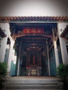 temple in kun ting study hall old Chinese building Ping Shan heritage hongkong