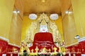 Temple Kyauktawgyi Paya have Large White Marble Buddha Statue, in Mandalay, Burma Myanmar