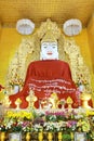 Temple Kyauktawgyi Paya have Large White Marble Buddha Statue, in Mandalay, Burma Myanmar