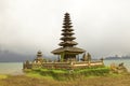 Temple on lake Beratan, Bali,Indonesia Royalty Free Stock Photo