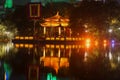 The temple on the Lake in Hanoi. Vietnam
