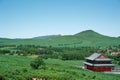 Temple in landscape