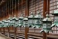 Temple lanterns Japan Royalty Free Stock Photo