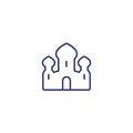 temple line icon on white