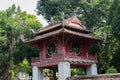 Temple of Literature, the van Mieu, in the centre of Hanoai Royalty Free Stock Photo