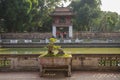 The Temple of Literature Van Mieu in Hanoi, Vietnam. Bonsai