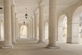 Temple, london, england: colonnade lamps