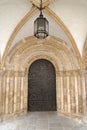 Temple, london, england: decorative door, Temple Church Royalty Free Stock Photo