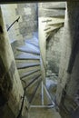 Temple, london, england: spiral stone staircase, Temple Church, London