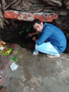 Temple of Lord ShivaIswara Mahadev with Mr Awadhesh self