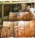 Temple of the Masks Kohunlich Mayan Ruins of Quintana Roo Royalty Free Stock Photo