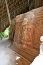 Temple of the Masks Kohunlich Mayan Ruins of Quintana Roo Royalty Free Stock Photo